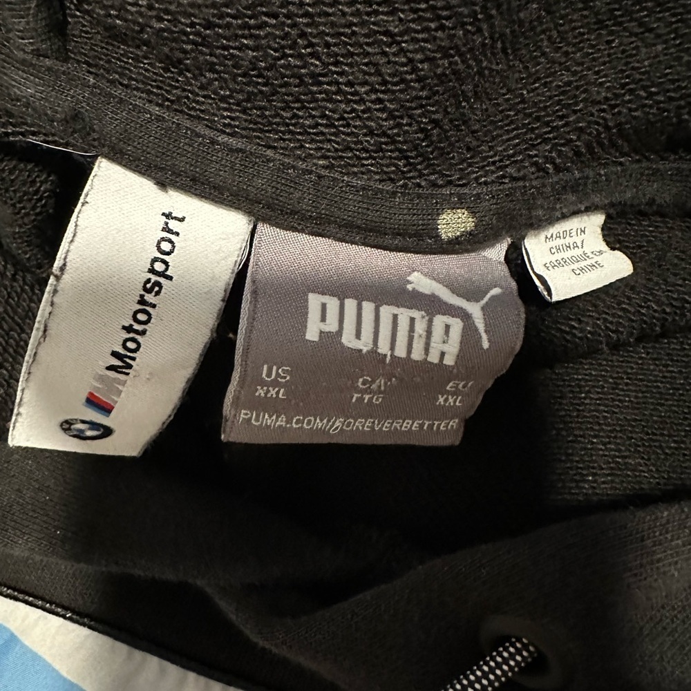 Puma x BMW Motorsport Black Hoodie with Colorful Abstract Logo BMW Emblem - Picture 2 of 13
